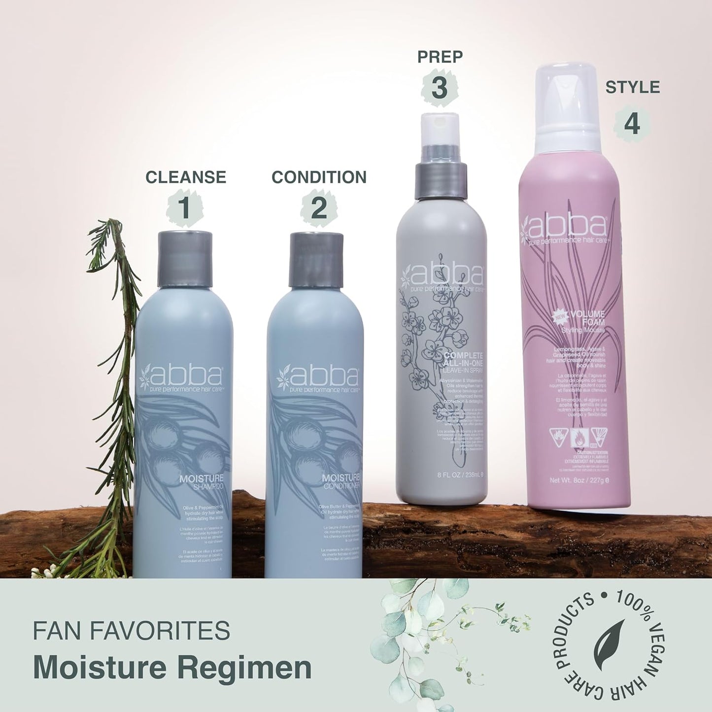 Shampoing hydratant ABBA - 236 ml