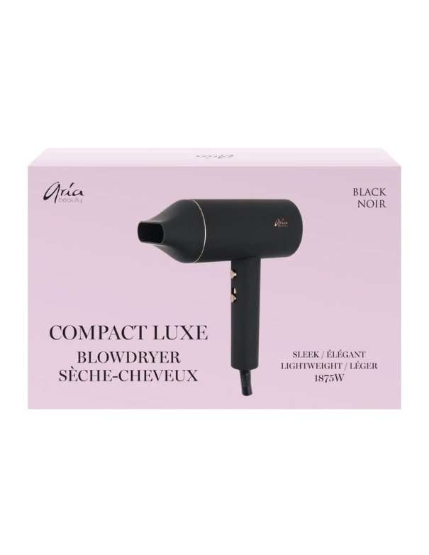 Aria Compact Luxe Blowdryer - Black