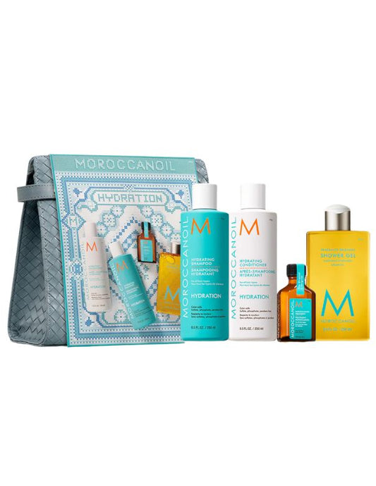 Coffret cadeau hydratant capillaire pour les fêtes Moroccanoil
