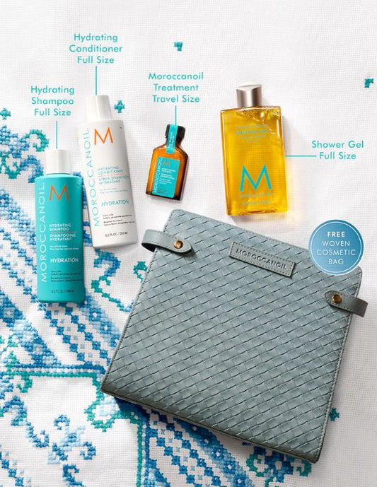 Coffret cadeau hydratant capillaire pour les fêtes Moroccanoil