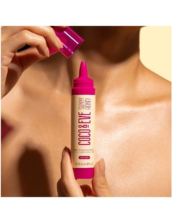 Coco & Eve Bronzing Face Drops Dark Tan - 30ml