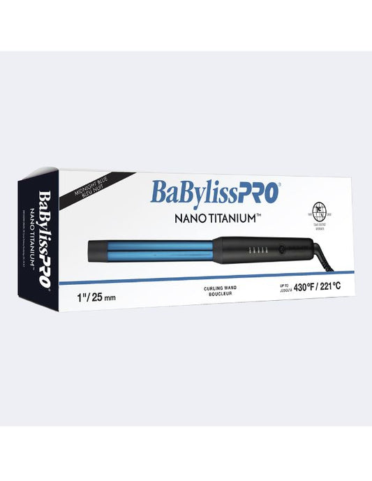 Fer à boucler BaBylissPRO Nano Titanium (bleu nuit) 1"