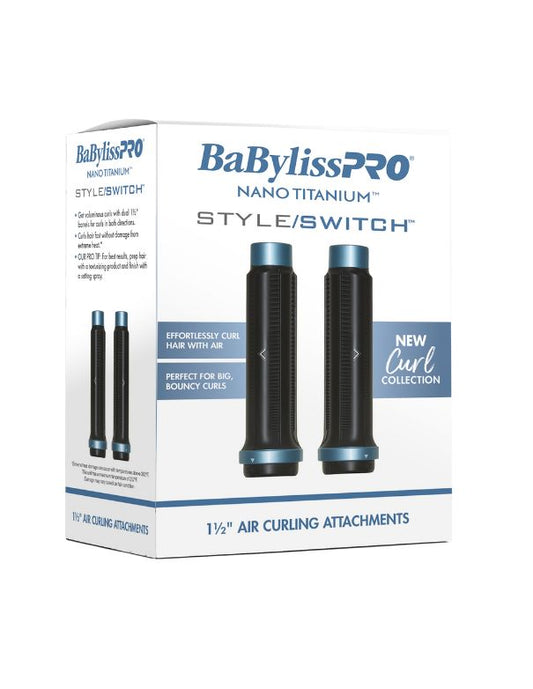 BaBylissPRO Nano Titanium STYLE/SWITCH 1-1/2 AIR CURLING ATTACHMENTS