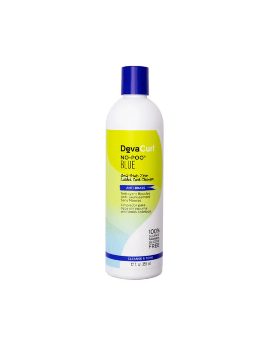 DevaCurl No-Poo Blue Anti-Brass Zero Lather Curl Cleanser - 355ml