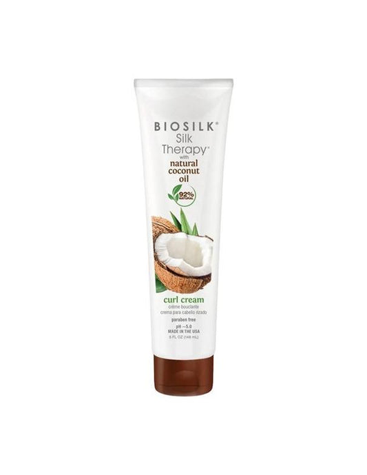 BioSilk Silk Therapy Coconut Oil Curl Cream - 148ml
