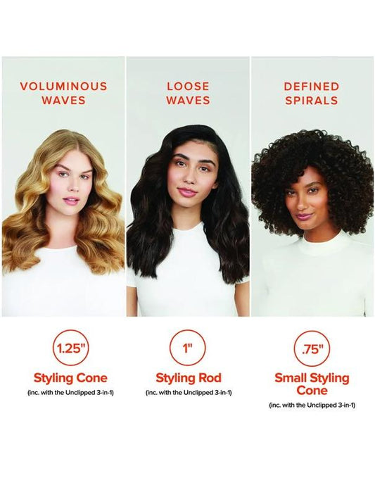 Paul Mitchell Express Ion Unclipped 3-in-1 Curling Wand