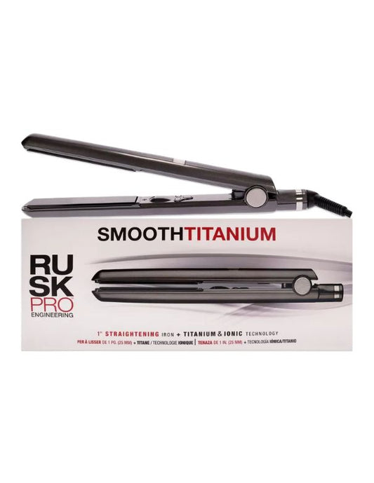 RUSK Smooth Titanium Flat Iron 1 Inch