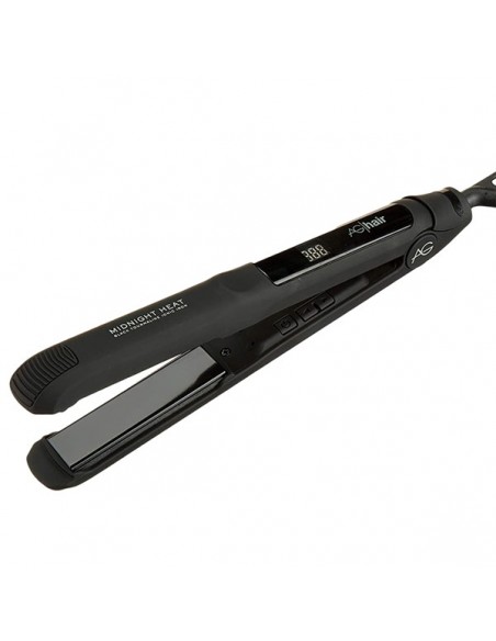 AG MIDNIGHT HEAT Tourmaline Ionic Flat Iron Matte Black Out of Stock