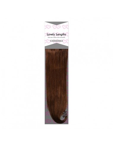 Lovely Lengths Clip-In Extensions 16 Inch 4 Medium Brown