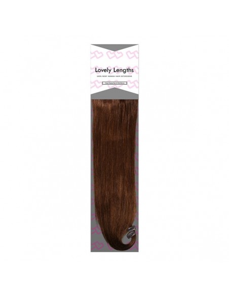 Lovely Lengths Clip-In Extensions 20 Inch 4 Medium Brown