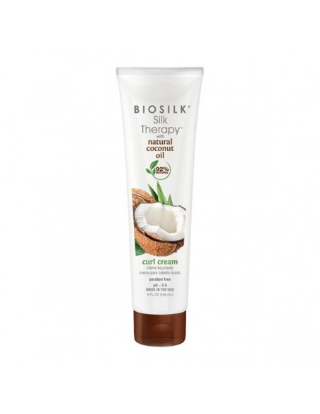 BioSilk Silk Therapy Coconut Oil Curl Cream - 148ml