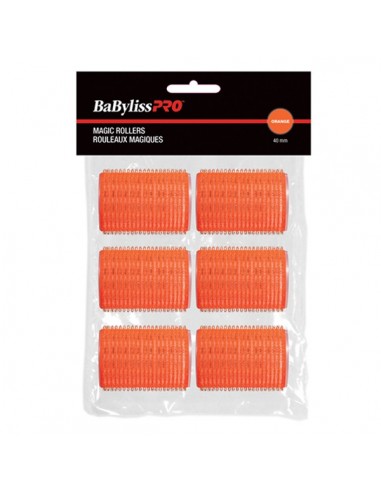 BabylissPRO Self-Gripping Velcro Rollers 40mm