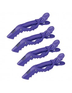 Wet Brush Wet Clips 4 Pack Purple