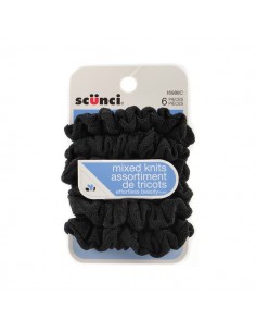 Conair Silky Twisters Black 6 Pack