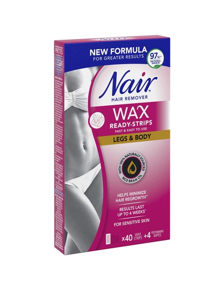 Nair Wax Ready Strips For Legs And Body