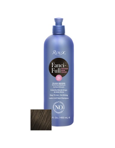 Roux Fanci-Full Rinse 21 Plush Brown - 450ml