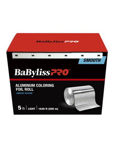 BabylissPro Aluminum Coloring Foil Roll Smooth Light 1640ft