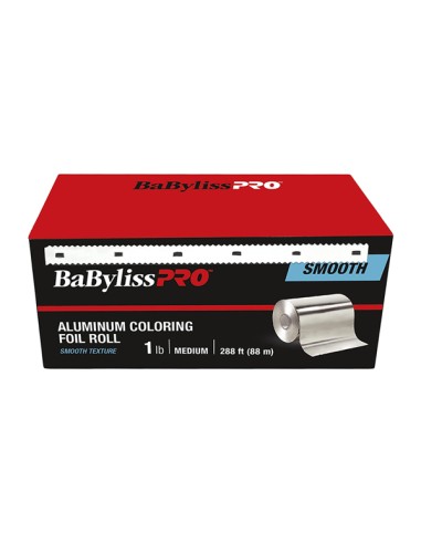 BabylissPro Aluminum Coloring Foil Roll Smooth Medium 288ft