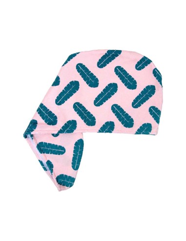 Coco & Eve Microfibre Hair Towel Wrap Leaf Print