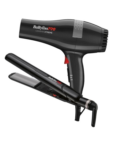 BabylissPro Ceramix Xtreme Hairdryer & Flat Iron Duo