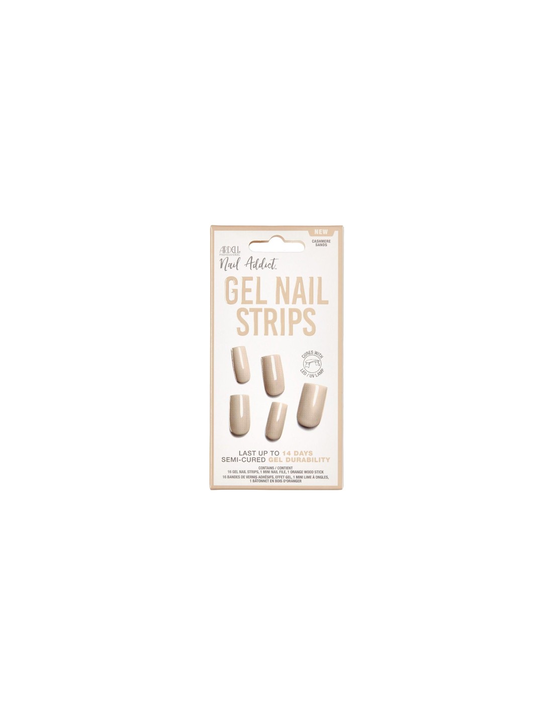 Ardell Nail Addict Gel Nail Strips Cashmere Sands
