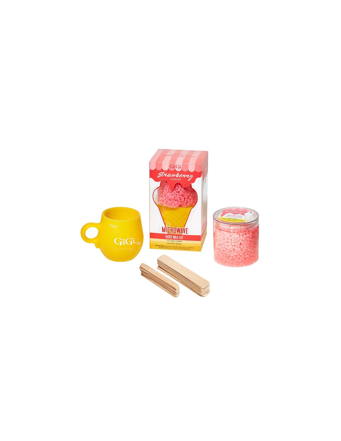 GiGi Microwave Wax Beads Kit Strawberry