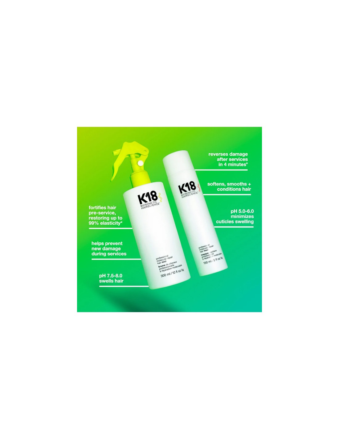 K18 Molecular Repair Hair Mist - 300ml