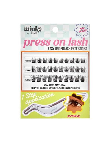 Ardell Winks Galore Natural Press On Pre-Glued Underlash Extensions Kit