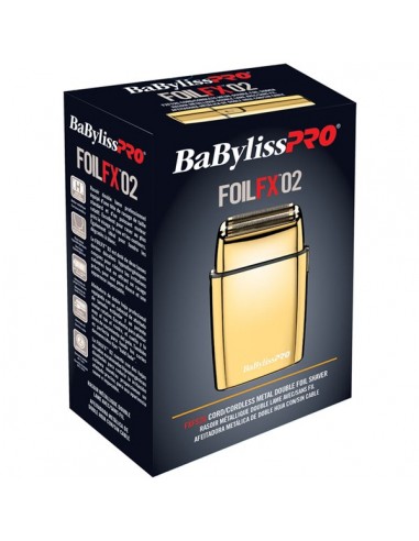 BaByliss PRO Gold Cord/Cordless Metal Double Foil Shaver - FXFS2G