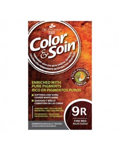 COLOR & SOIN Natural Ammonia Free Hair Color Kit - 9R Fire Red