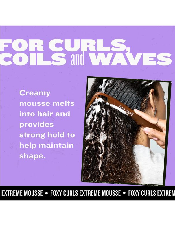 Bed Head Foxy Curls Curly Hair Mousse for Strong Hold - 250ml