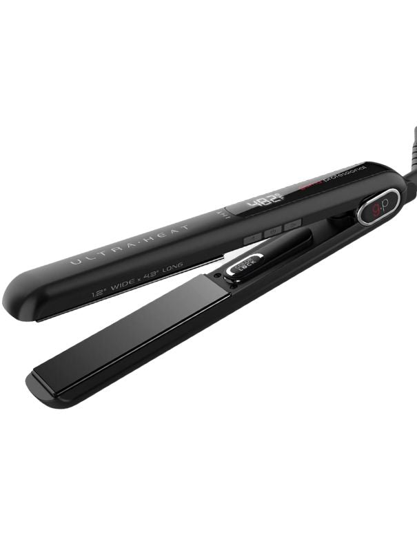 GAMA Professional G-EVO Silk Chrome Titanium Flat Iron 1.2 inch