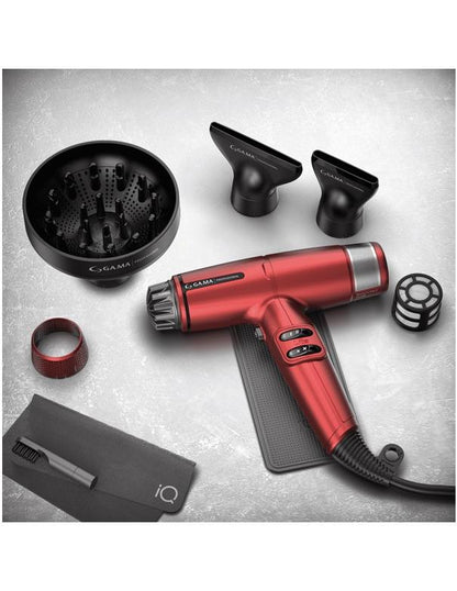 Gama Professional IQ LiteMAX Hairdryer Red