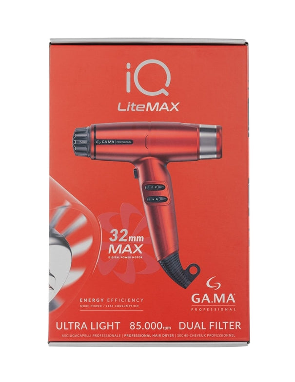 Gama Professional IQ LiteMAX Hairdryer Red