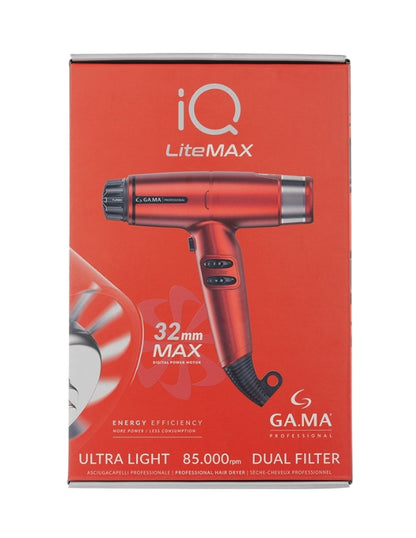 Gama Professional IQ LiteMAX Hairdryer Red