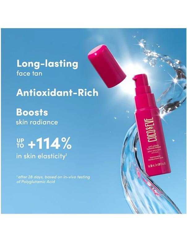 Coco & Eve Anti-Aging Tanning Serum - 30ml