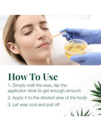 CleanEasy Wooden Applicator Waxing Sticks - 100 Count