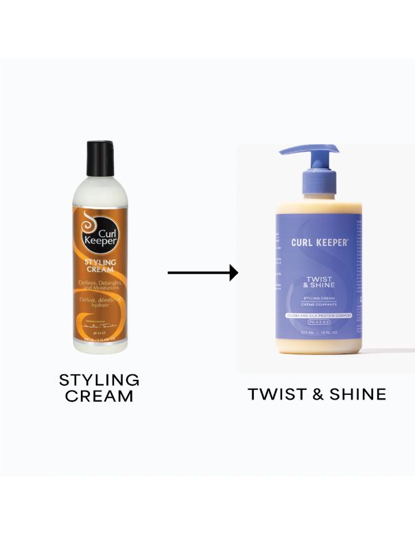 Curl Keeper Twist & Shine Styling Cream - 355ml