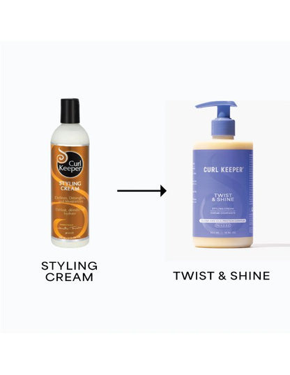 Curl Keeper Twist & Shine Styling Cream - 355ml