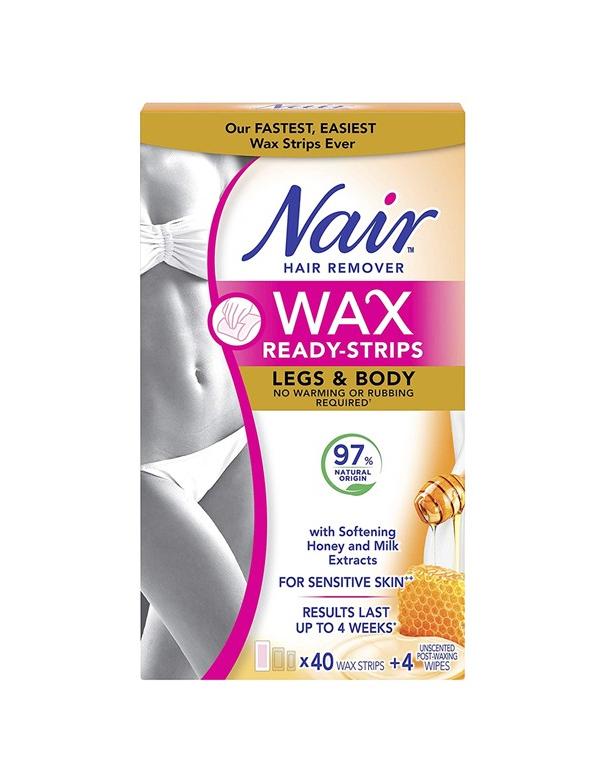Nair Wax Ready Strips for Legs & Body Milk & Honey