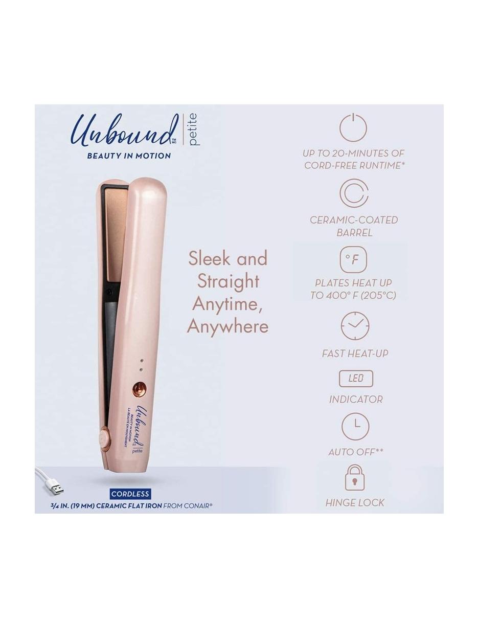 Conair Unbound Petite Cordless 3-4 - Mini Recharge Straightener