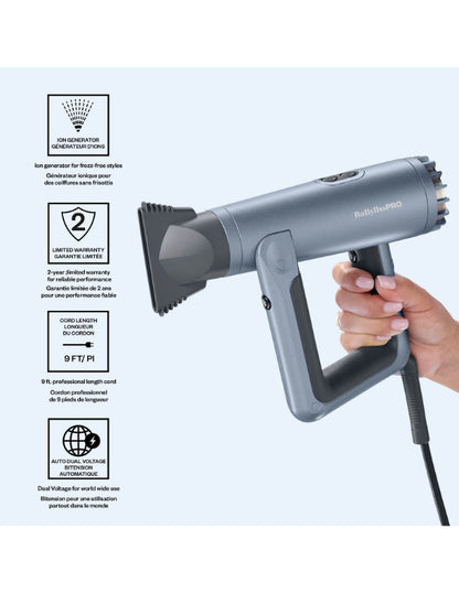 Sèche-cheveux professionnel BaBylissPRO Nano Titanium Airsquare