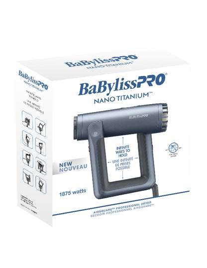 Sèche-cheveux professionnel BaBylissPRO Nano Titanium Airsquare