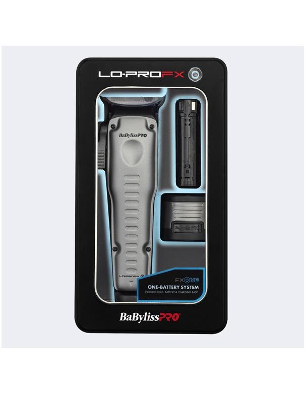 Tondeuse à cheveux BabylissPro Fxone Lo-profx haute performance à profil bas, argentée