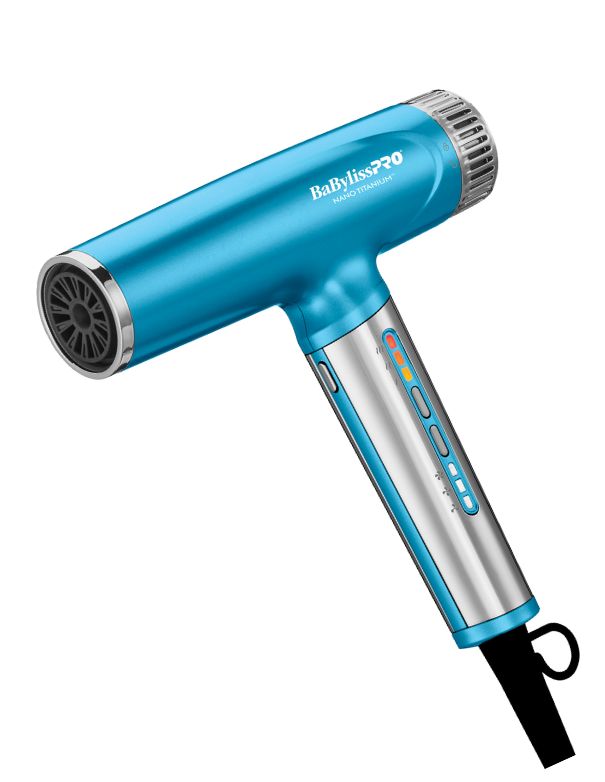 Sèche-cheveux BaBylissPRO Nano Titanium haute vitesse Nano Light (bleu)