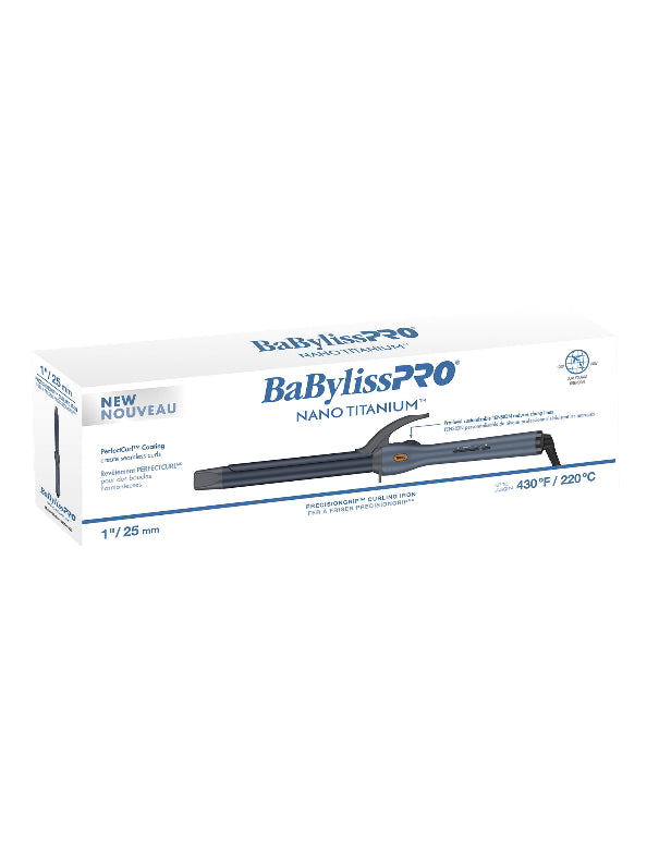 Fer à friser Nano Titanium PrecisionGrip de BaBylissPRO 1