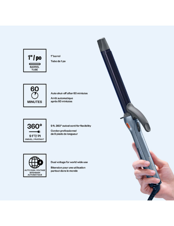 Fer à friser Nano Titanium PrecisionGrip de BaBylissPRO 1