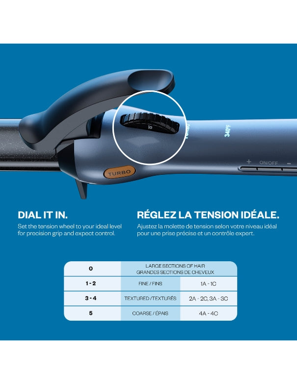 Fer à friser Nano Titanium PrecisionGrip de BaBylissPRO 1