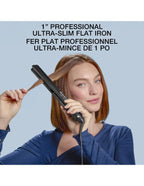 BaBylissPRO Nano Titanium Ultra Slim Flat Iron 1inch - Black