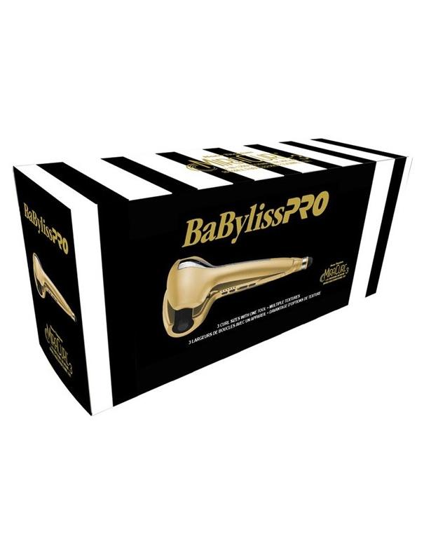 Fer à boucler 3-en-1 BaBylissPRO MiraCurl, doré